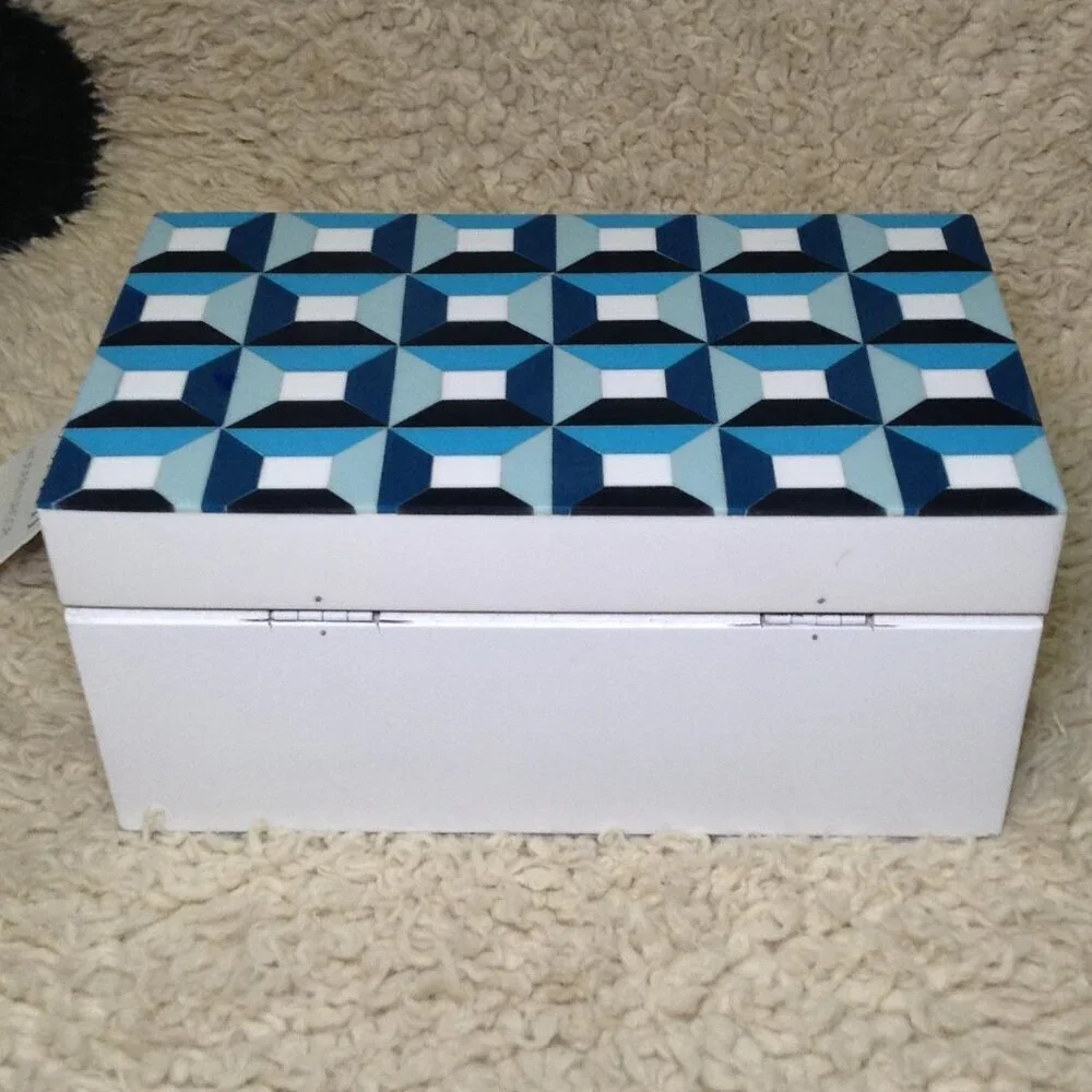 Dalton & Smith Decorative Patisserie Box Geometric design Modern Decor Teen Pop